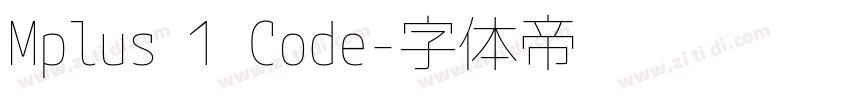 Mplus 1 Code字体转换